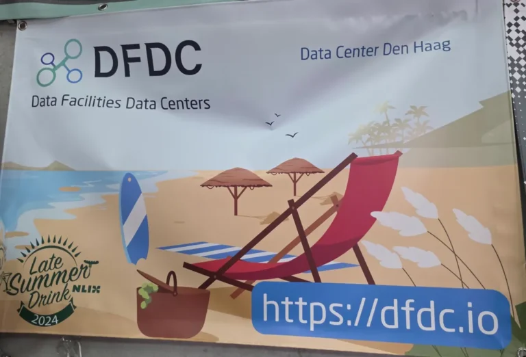 Banner DFDC Data Center Den Haag, Late Summer Drink 2024