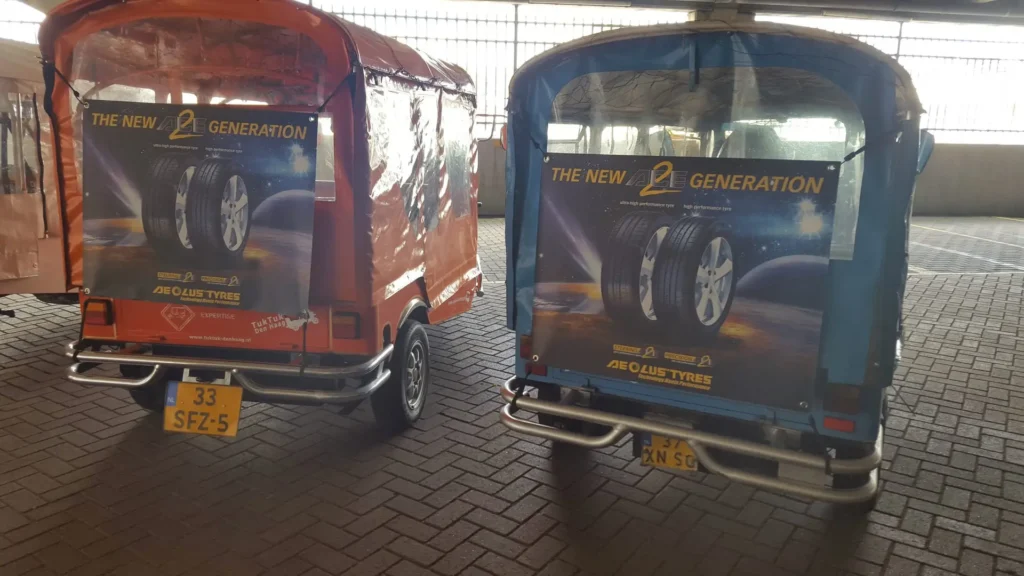 Tuk tuks used for events in The Hague